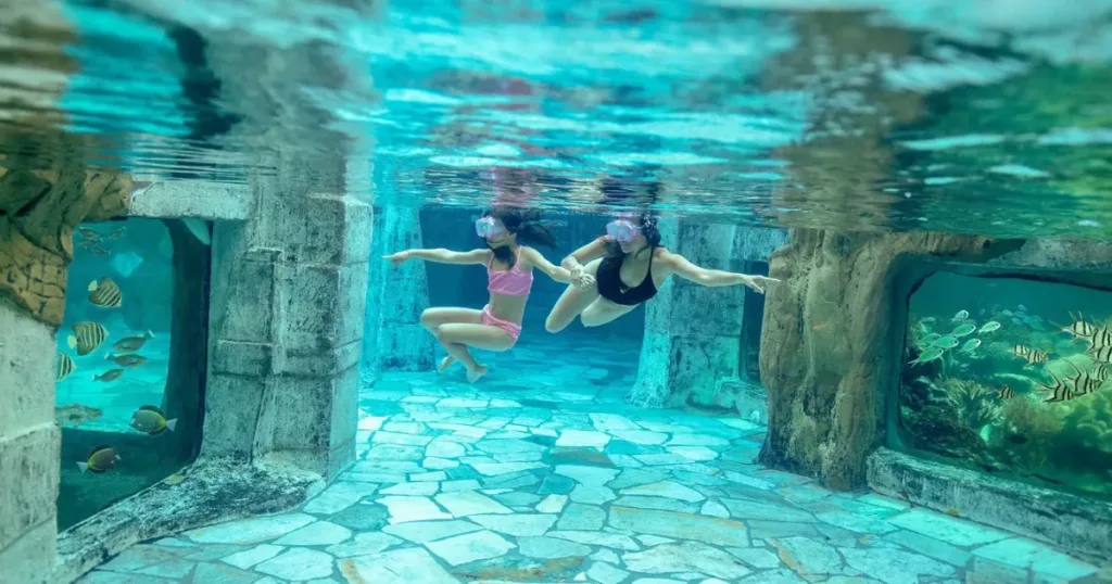 Ontdek het Aqua Mundo snorkelbad bij Center Parcs